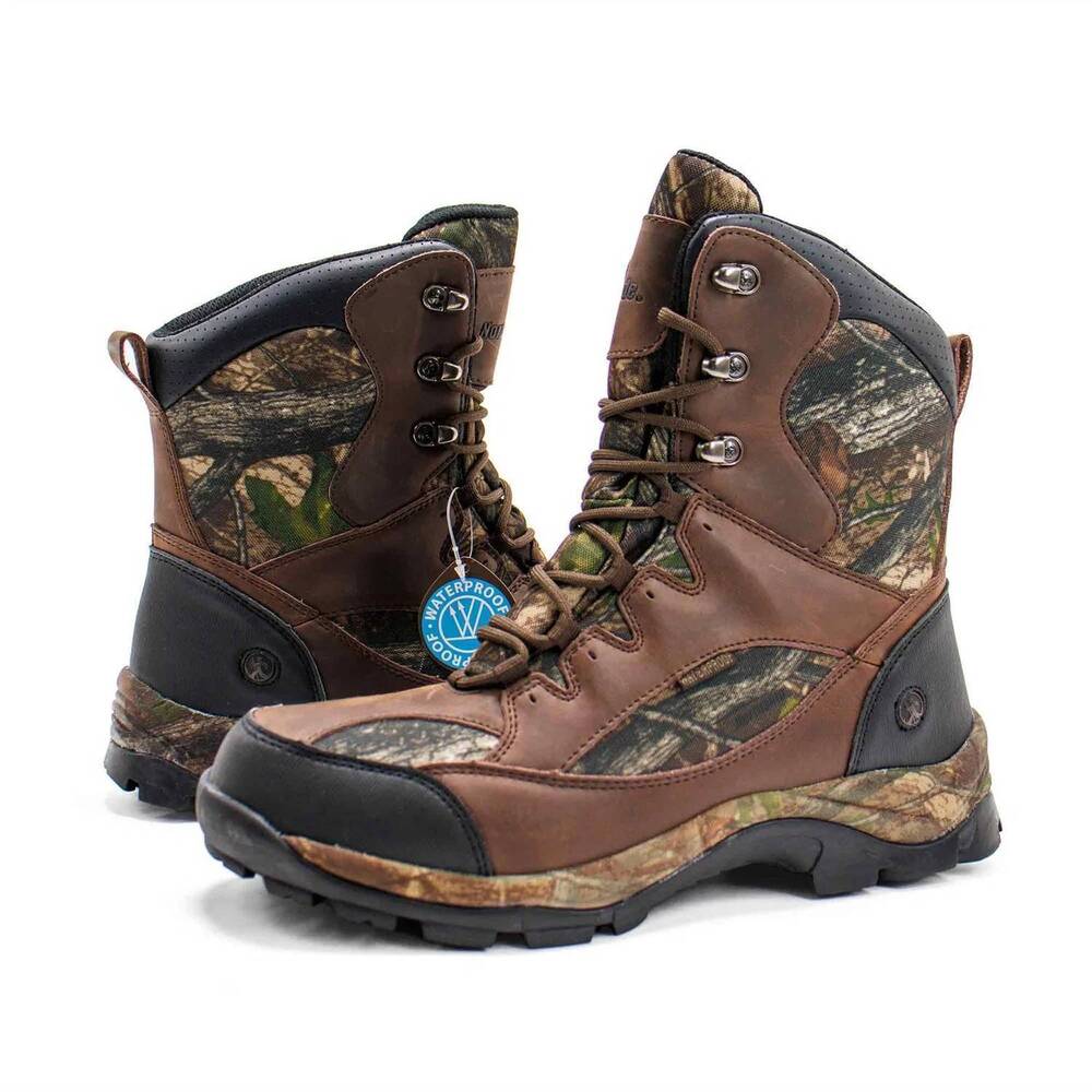 NEW NORTHSIDE men's renegade waterproof hunting boots in brown camo - Picture 6 of 8